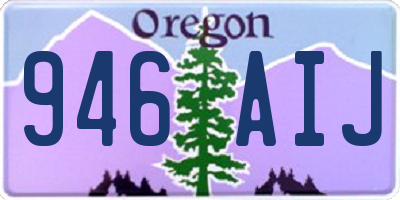 OR license plate 946AIJ