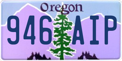 OR license plate 946AIP