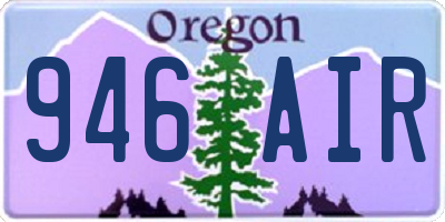 OR license plate 946AIR