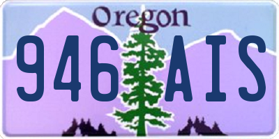 OR license plate 946AIS
