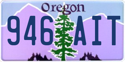 OR license plate 946AIT