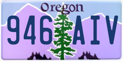 OR license plate 946AIV