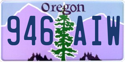 OR license plate 946AIW
