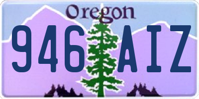 OR license plate 946AIZ