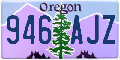 OR license plate 946AJZ