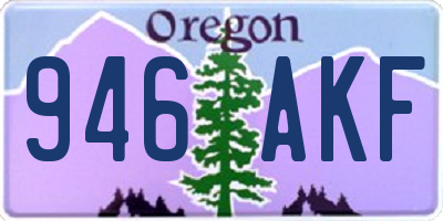 OR license plate 946AKF