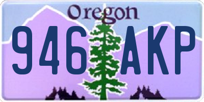 OR license plate 946AKP
