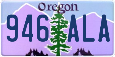 OR license plate 946ALA