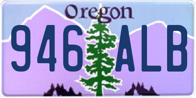OR license plate 946ALB