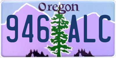 OR license plate 946ALC