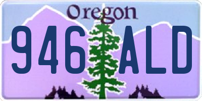 OR license plate 946ALD