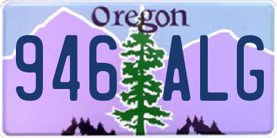 OR license plate 946ALG