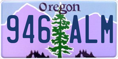 OR license plate 946ALM