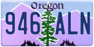 OR license plate 946ALN