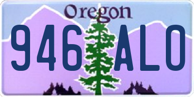 OR license plate 946ALO