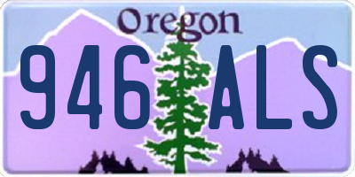 OR license plate 946ALS