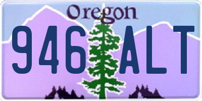 OR license plate 946ALT