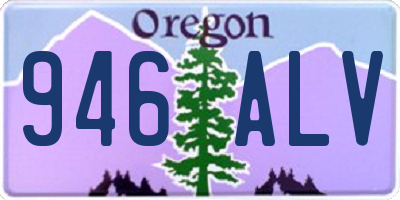 OR license plate 946ALV