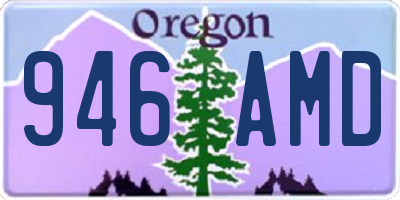 OR license plate 946AMD