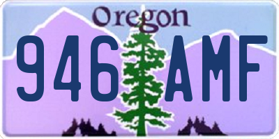 OR license plate 946AMF