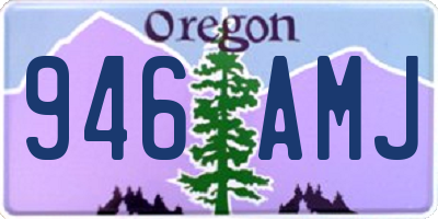 OR license plate 946AMJ