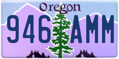 OR license plate 946AMM