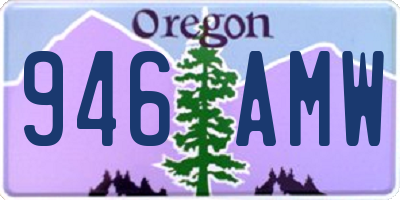 OR license plate 946AMW