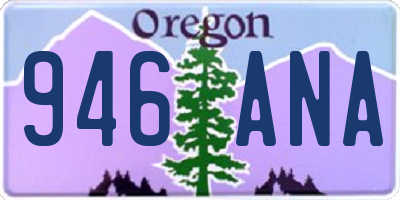OR license plate 946ANA