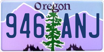 OR license plate 946ANJ