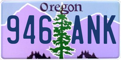 OR license plate 946ANK