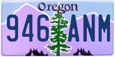 OR license plate 946ANM