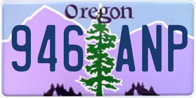 OR license plate 946ANP