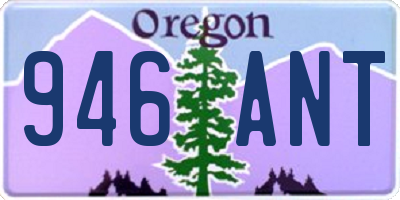 OR license plate 946ANT