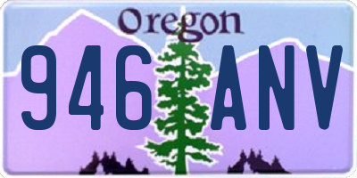 OR license plate 946ANV