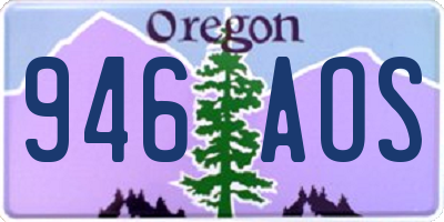 OR license plate 946AOS