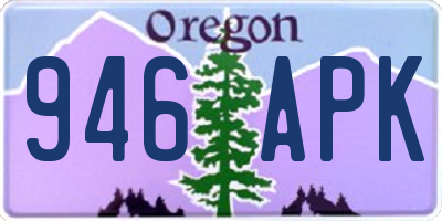 OR license plate 946APK