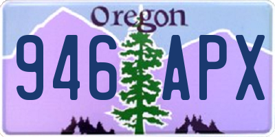 OR license plate 946APX