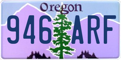 OR license plate 946ARF