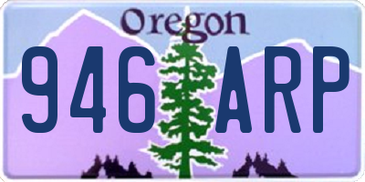 OR license plate 946ARP