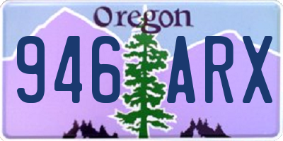 OR license plate 946ARX