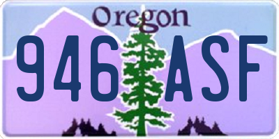 OR license plate 946ASF