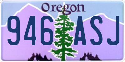 OR license plate 946ASJ