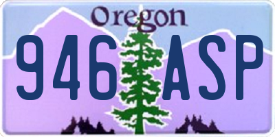 OR license plate 946ASP