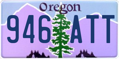 OR license plate 946ATT