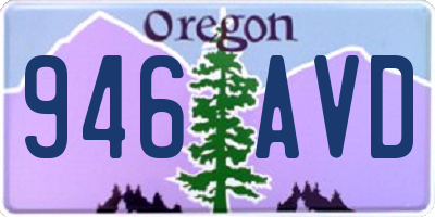 OR license plate 946AVD