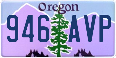 OR license plate 946AVP