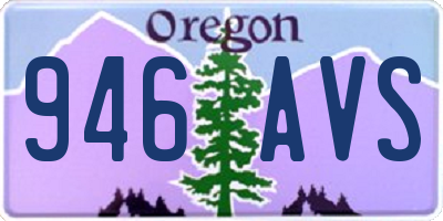 OR license plate 946AVS