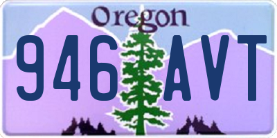 OR license plate 946AVT