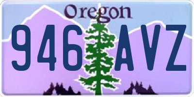 OR license plate 946AVZ