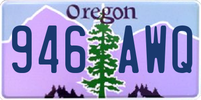 OR license plate 946AWQ
